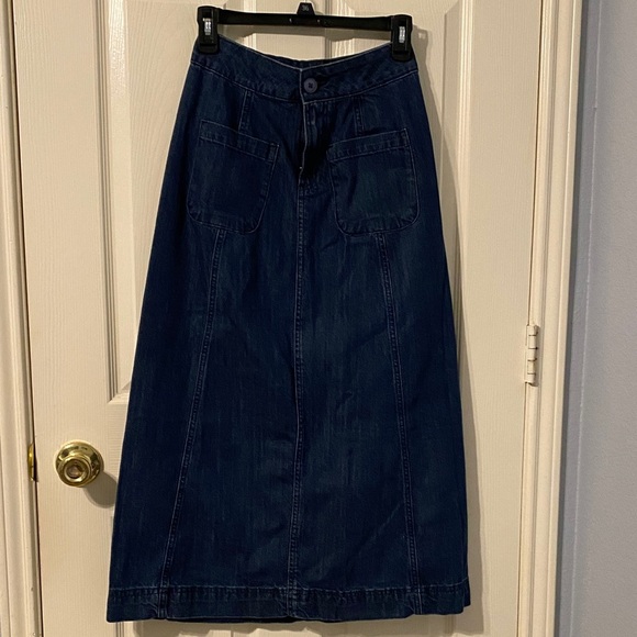 Denim Skirt - Deep Blue - Picture 4 of 12